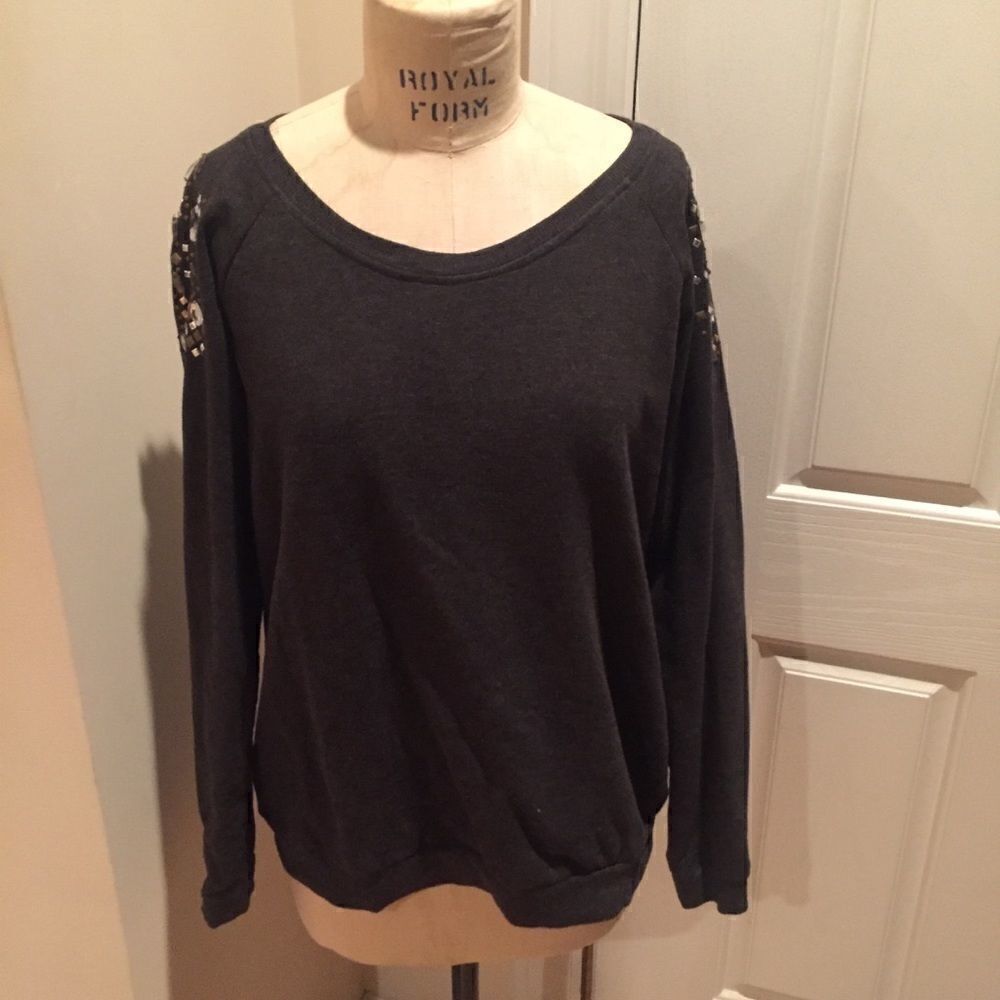 Notations Jeweled Sweatshirt